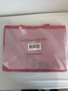 Victoria's Secret Red and Pink Cosmetic Pouch